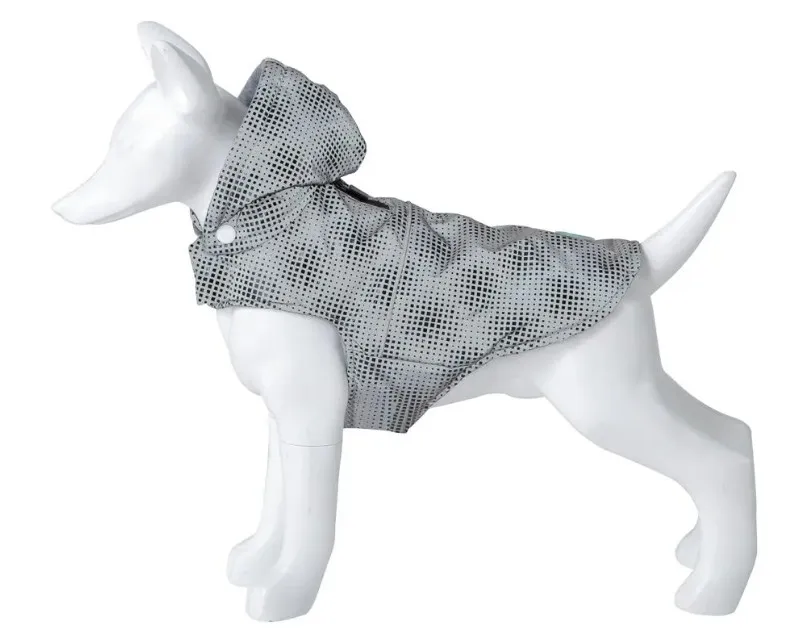 Freedog Abrigo Flash - Водоустойчиво модерно палто за кучета с качулкa, 45 см.