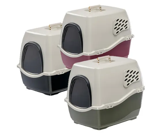Ferplast Maxi Bill - Закрита котешка тоалетна с филтър против миризми, 57 x 45 x 48 (вис.) см/ 3 цвята