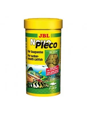 JBL NovoPleco - Храна чипс от водорасли за сомчета с дървесина - таблетки, 250 мл
