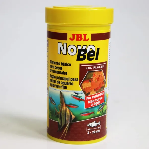 JBL Novobel - Основна храна за всички декоративни рибки от 3 до 20 см. - люспи 250 мл.