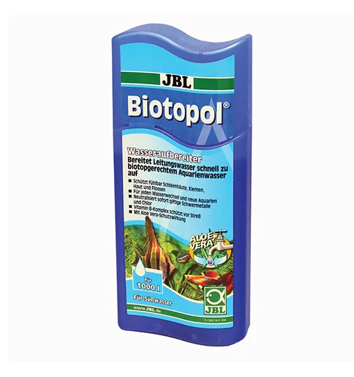 JBL Biotopol - Препарат за стабилизиране и поддръжка на водата на сладководни аквариуми, 100 мл.