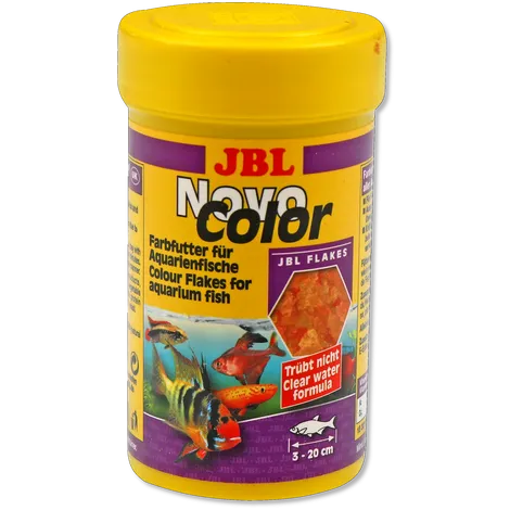 JBL NovoColor - Храна за аквариумни декоративни рибки за подсилване на цветовете, на люспи, 100 мл. 1