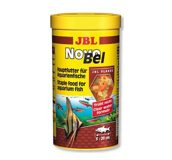 JBL Novobel - Основна храна за всички декоративни рибки от 3 до 20 см. - люспи 100 мл.