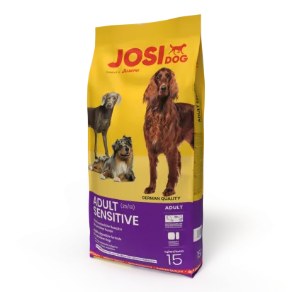Josera Adult Sensitive - Пълноценна суха храна за възрастни чувствителни кучета над 1 година, с пилешко месо, 15 кг.