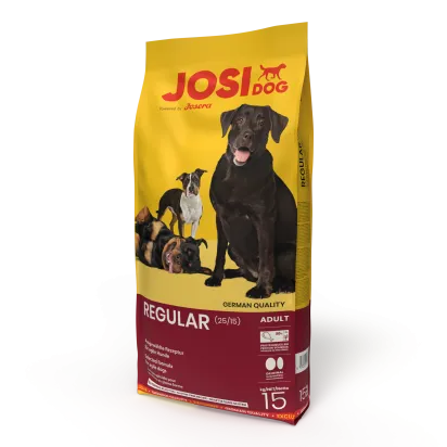 Josera Josidog Regular - Пълноценна суха храна за израснали кучета с нормална и повишена енергийна потребност с пилешко месо, 15 кг.