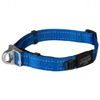 Rogz Safety Collar Quick Release Magnetic Collar XL - Регулируем магнитен светлоотразителен нашийник за кучета 42 - 66 см. / 25 мм. - син
