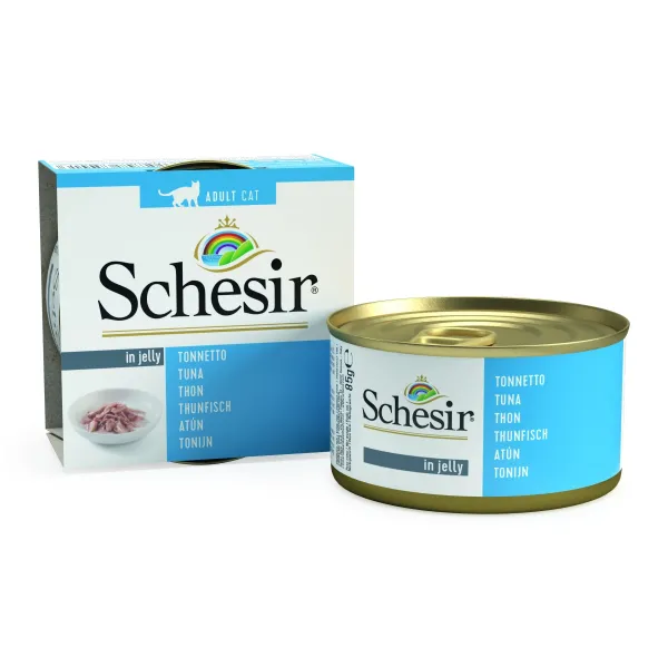 Schesir Cat Tuna - Консерва за котки с риба тон в желе 85 гр./3 броя