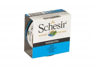Schesir Nature - Консервирана храна за израснали кучета с риба тон в желе, 150 гр./ 2 броя