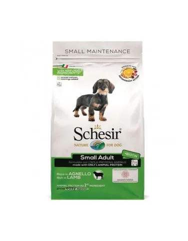 Schesir Small Adult - Пълноценна суха храна за израснали кучета от малки породи с агнешко месо, 2 кг.