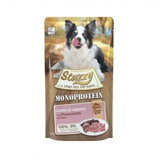Stuzzy Adult Dog Monoprotein - Пауч за израснали кучета с прошуто, 150 гр./ 3 броя