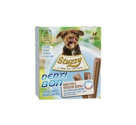 Stuzzy Denta Mini Adult - Дентално лакомство за израснали кучета от малки и мини породи, 4 х 110 гр.