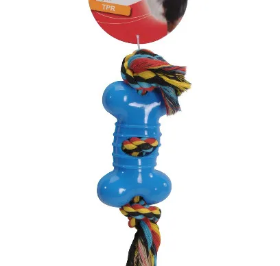 Camon - Играчка за кучета, въже с TPR кокал 20 см. 2