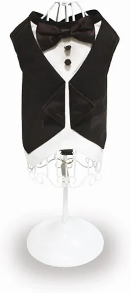 Croci Harness Dress Smoking XS - Модерен нагръдник смокинг за кучета , 28-33 см.