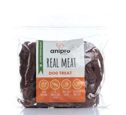 Anipro Real Meat - Лакомство за кучета, вкусно и прясно патешко филе - 1 кг.