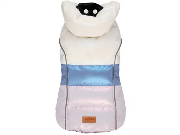 Croci Pearly Padded Dog Jacket - Модерно водоустойчиво яке за кучета, 25 см. - синьо 1