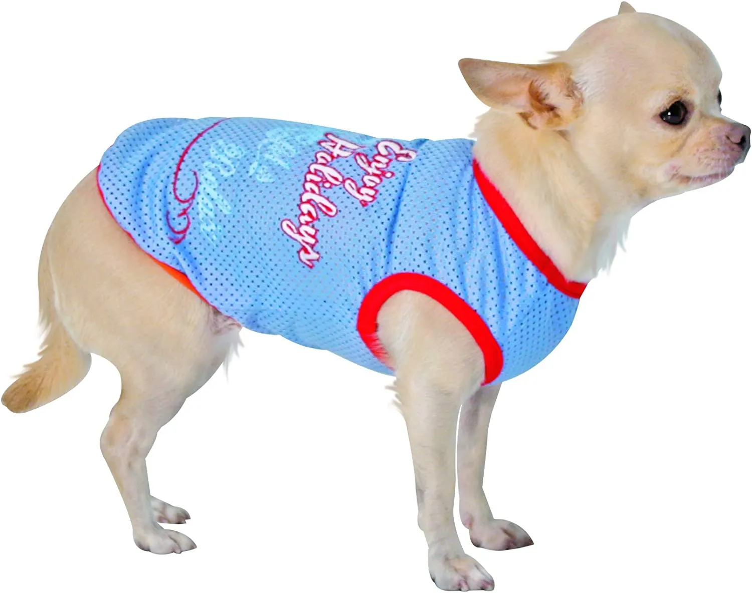 Croci Top Enjoy - Модерна тениска за кучета, 40 см. - синя 1