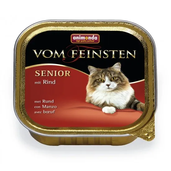 Animonda Vom Feinsten Senior - Премиум пастет за израснали котки над 7 години с телешко месо, 100 гр./ 32 броя
