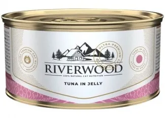 Riverwood - Висококачествена консервирана храна за котки над 1 година, с риба тон в желе, 85 гр./ 3 броя 1