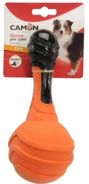 Camon dog toy Dumbbell -  Играчка за куче - TPR двуцветен дъмбел с топка и пищял, 20 см. 1