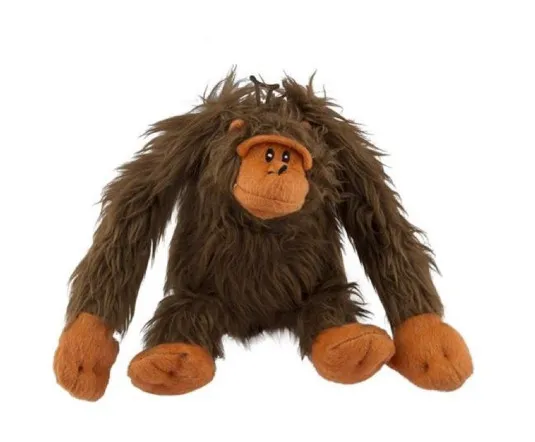 Anipro - Плюшена играчка за кучета във форма на горила, 38 см.