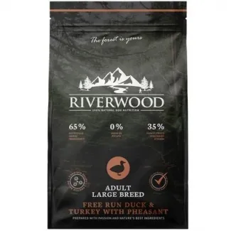 Riverwood Large Breed Adult - Пълноценна хипоалергенна суха храна за израснали кучета от големи и едри породи с патешко месо, 2 кг. 1
