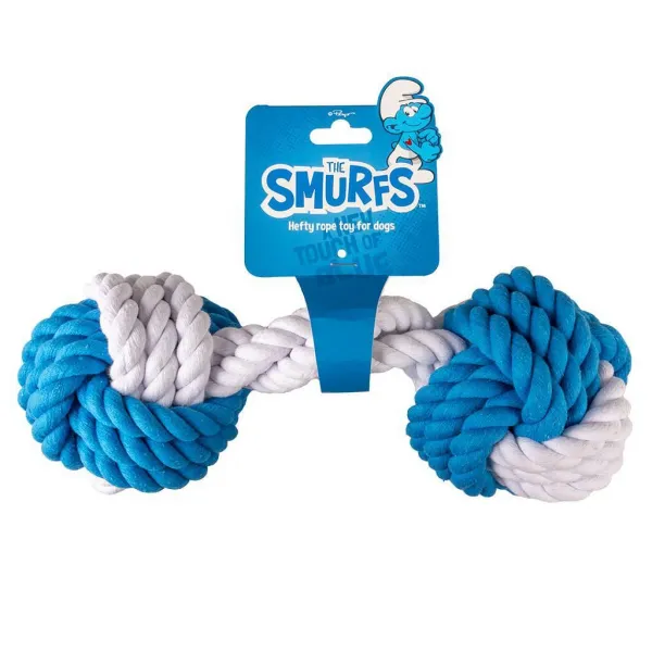 Duvo Plus Smurfs - Въжена гира за кучета, 30 см.