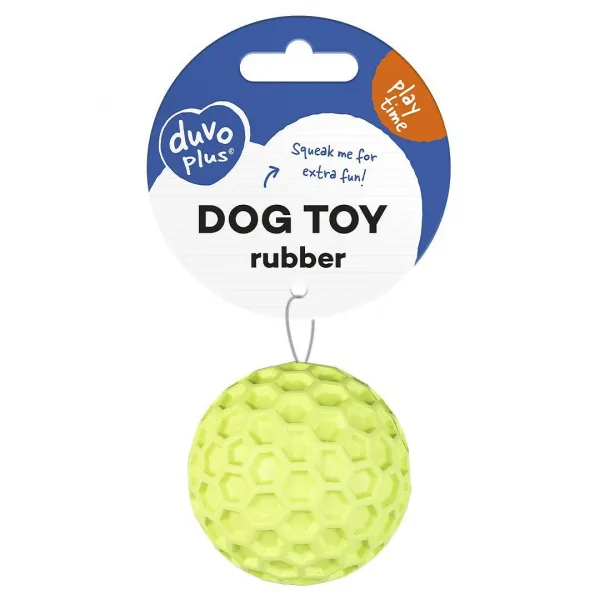 Duvo Plus - Играчка за кучета - гумена топка със звук, 5,5Х5,5Х5,5 см. 1