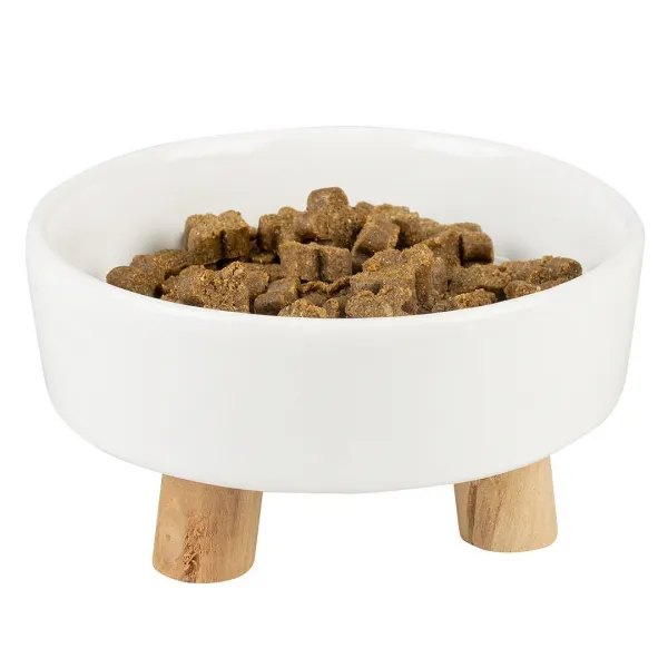 Duvo Plus Stone Up Timber - Керамична купа за храна и вода за кучета, 700 мл.