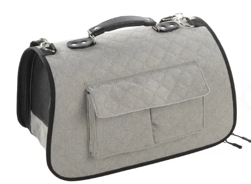 Flamingo Carrying Bag Amy Grey - Транспортна чанта за кучета, 45 см L X 21 см W X 28 см H 1