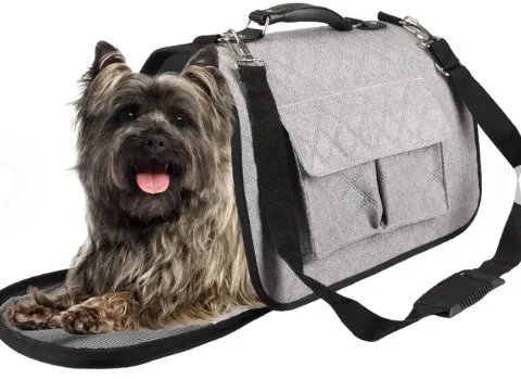 Flamingo Carrying Bag Amy Grey - Транспортна чанта за кучета, 45 см L X 21 см W X 28 см H 2