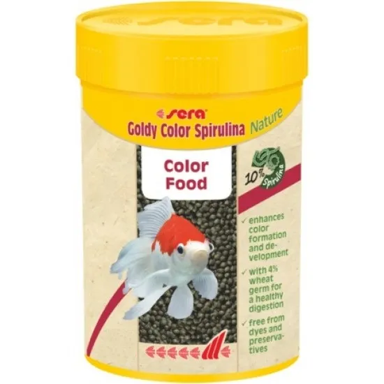 Sera Goldy Color Spirulina Nature - Храна за златни рибки, оцветяваща, 1000 мл.