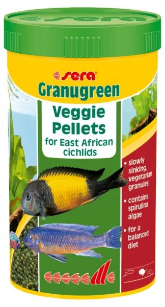 Sera Granugreen  - Пълноценна храна за растителноядни цихлиди, 1000 мл.