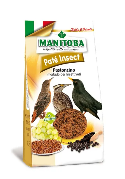 Manitoba Pate Insect - Премиум храна за насекомоядни птици с витамини 400 гр.