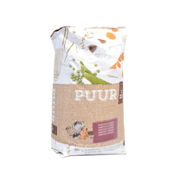Duvo Plus Witte Molen Puur Hamster& Friends - Пълноценна храна за хамстери с плодове, зеленчуци и ядки 8 кг.