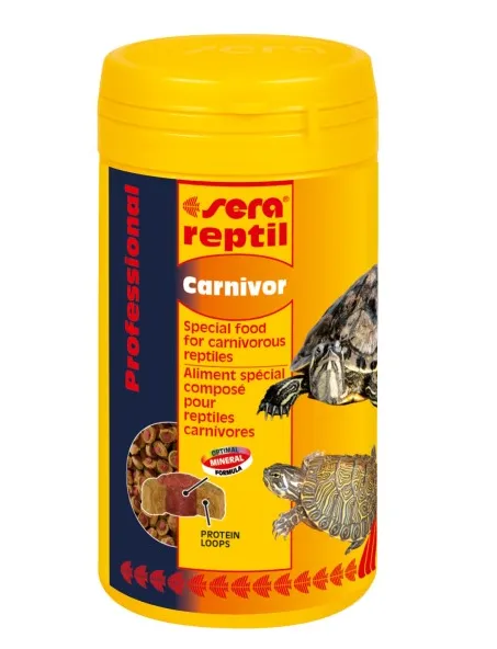Sera Reptil Professional Carnivor-Храна за костенурки и други месоядни влечуги 250 мл. 1