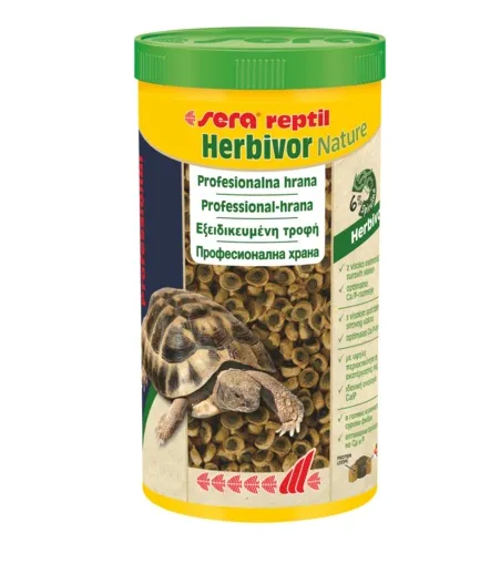 Sera Professional Herbivor -Храна за растителноядни влечуги - костенурки, игуани и др. 1000 мл. 1