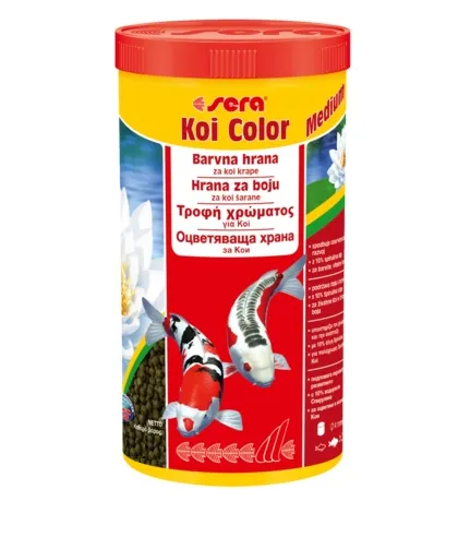 Sera Koi Color -Храна за риби Кои, за подсилване на цветовете 3800 мл.