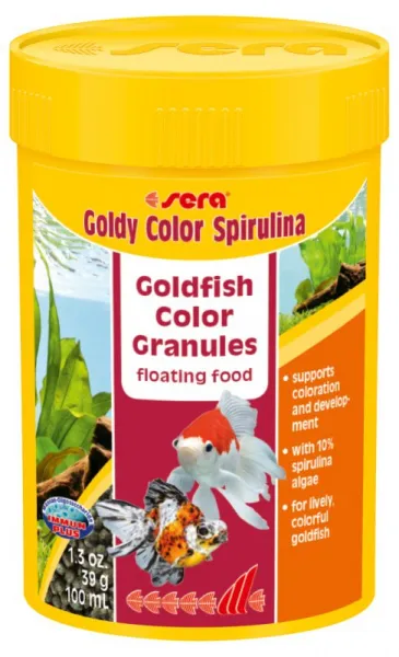 Sera Goldy Nature Color Spirulina- Храна за златни рибки, оцветяваща 50 мл. 1