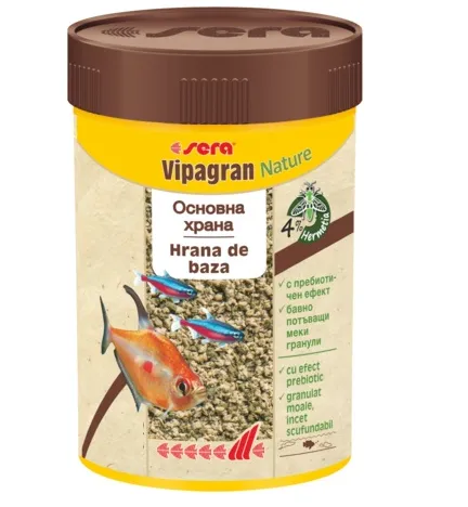 Sera Vipagran Nature - Универсална храна,подходяща е за рибки от средните водни слоеве 12 гр.