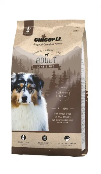 Chicopee Classic Nature Adult-Храна за кучета над 12 месеца с агне и ориз 2 кг. 1