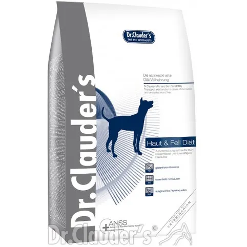 Dr.Clauder's Super Premium FSD Fur and Skin Diet - терапевтична диетична храна за здрави кожа и козина при кучета с дерматити 4кг