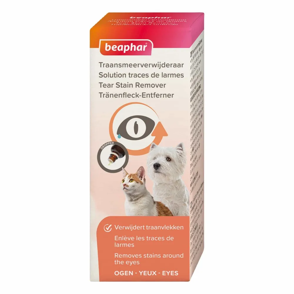 Beaphar tear stain remover - Препарат за почистване на козината до очите 50 мл.