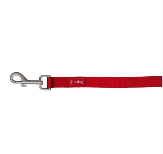 Freedog Basic Nylon Leash - Повод за кучета, 10 мм/120 см. - червен