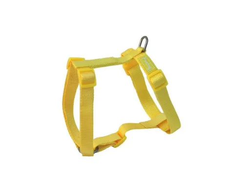 Freedog Harness Nylon Basic - Регулируем нагръдник за кучета, 10мм А:12 см - 24 см	B:22 см - 33 см, жълт 1