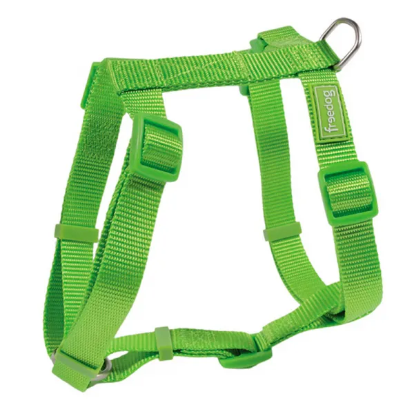 Freedog Harness Nylon Basic - Регулируем нагръдник за кучета, 10мм А:12 см - 24 см	B:22 см - 33 см, зелен 1