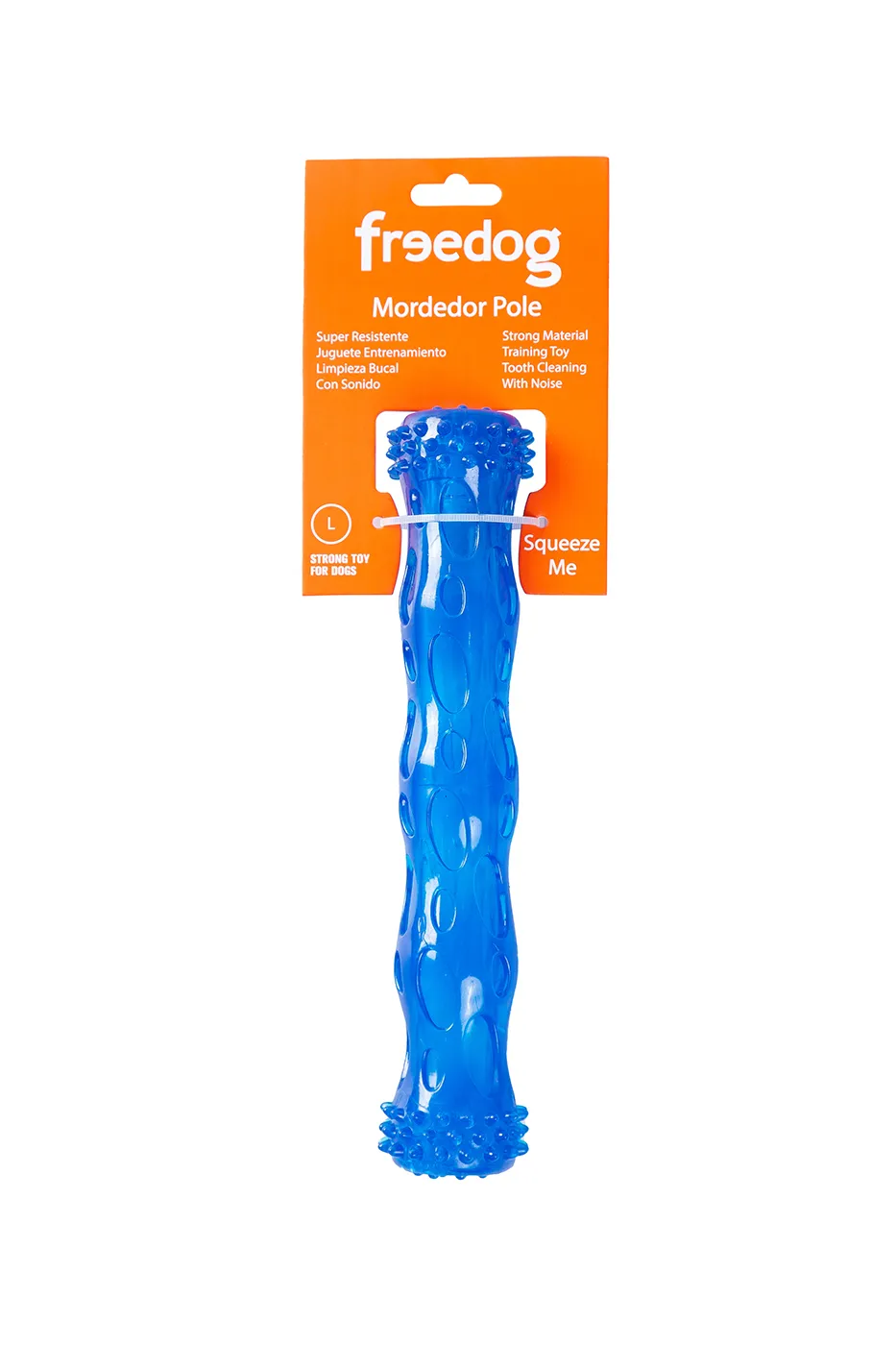Freedog Pole Chew With Squeaker Blue - Забавна играчка за кучета за дъвчене, 13,2 см. - синя 1