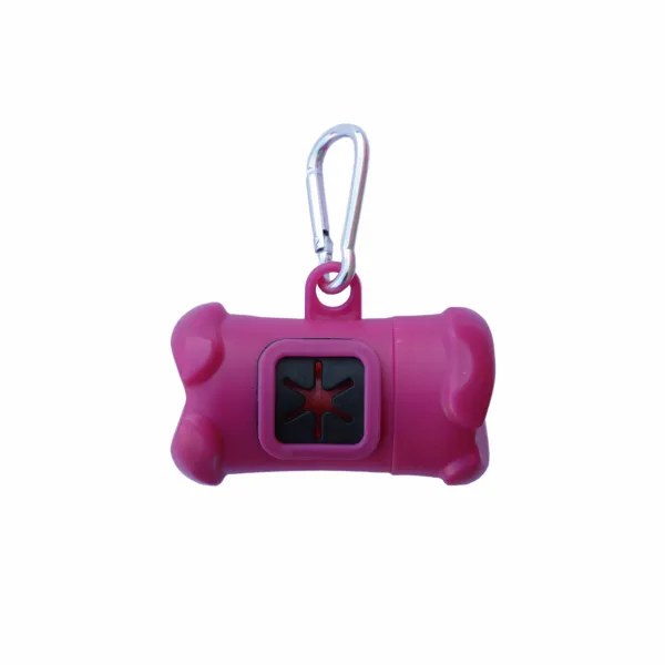 Freedog Dog  Bag Dispenser Pink - Диспенсер за кучета за хигиенични пликчета с 20 торбички - розов