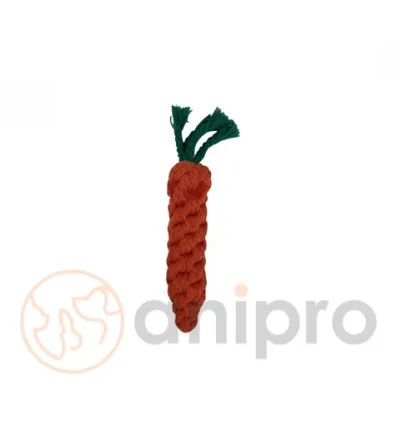 Anipro Play - Въжена играчка за кучета под формата на морков, 20 см. 55 гр.