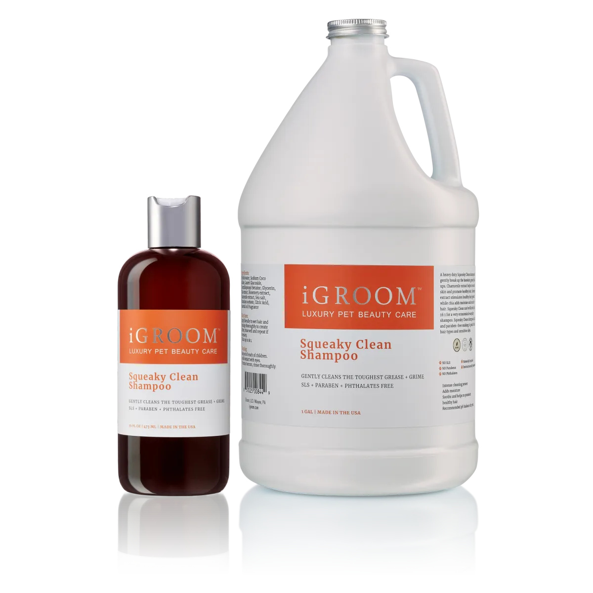 Igroom Squeaky Clean Shampoo - Силен шампоан за кучета преминаващ през всякакви мазни натрупвания и мръсотия, 473мл.