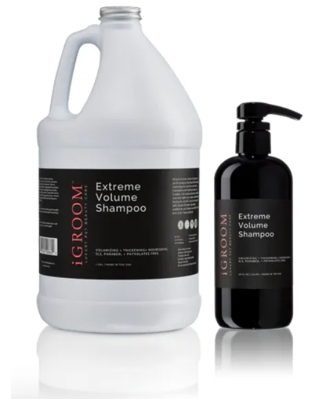 IGroom Extreme Volume Shampoo - Нежен шампоан за кучета, сгъстява и придава обем на козината от корена до върха, 3,78 литра